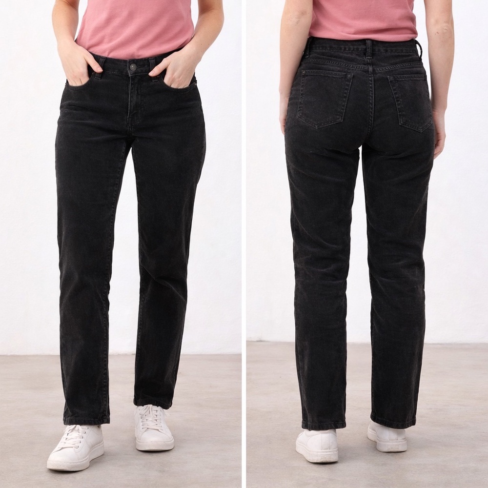 J.Crew City Fit Corduroy Pants | Size 28S | Classic‎ 5-Pocket Style | Black